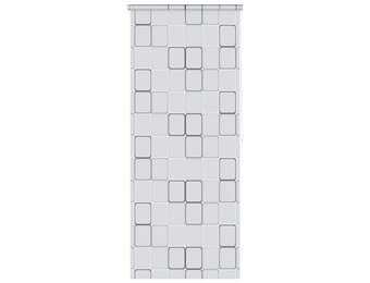 VidaXL Rolgordijn Douche 80x240 cm Vierkant - 69% Korting