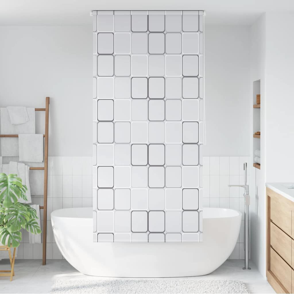 VidaXL Rolgordijn Douche 80x240 cm Vierkant - 69% Korting