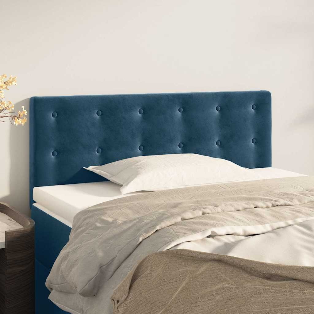 Hoofdbord Donkerblauw Fluweel 100x5x78/88 cm - 64% Korting