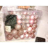 Roze Kunststof Kerstballen met 300 LED's - 53% Korting
