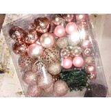 Roze Kunststof Kerstballen met 300 LED's - 53% Korting