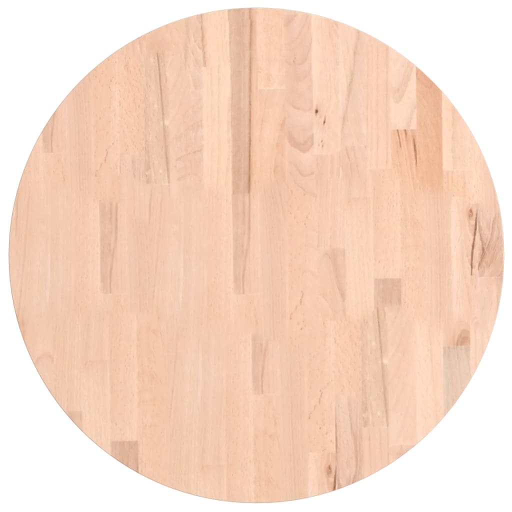 vidaXL Tafelblad rond Ø60x1,5 cm massief beukenhout