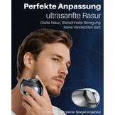 Elektrisch Roterend Scheerapparaat Heren - Mini Reisscheerapparaat, Waterdicht, LED-display, Reisbeveiliging, Dubbele Ring, 7000 RPM, 150 min Accu