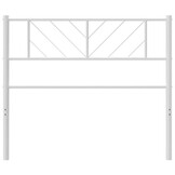 vidaXL Hoofdbord Metaal Wit 90 cm - 48% Korting