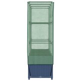 vidaXL Plantenbak verhoogd met kashoes 120x40x138 cm rattanlook