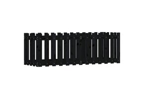 Plantenbak Verhoogd Hout 150x50x50cm Zwart (33% Korting)