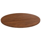 vidaXL Tafelblad rond Ø50x1,5 cm bewerkt massief eikenhout donkerbruin