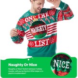 Grappige Kersttrui Heren Groen One Size - 49% Korting