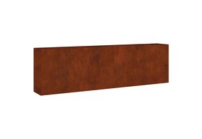Verhoogde Plantenbak Cortenstaal 280x40x80cm - 35% Korting!