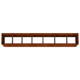 vidaXL Plantenbak verhoogd 280x40x80 cm cortenstaal