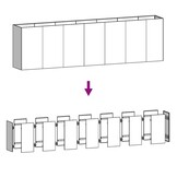 vidaXL Plantenbak verhoogd 280x40x80 cm cortenstaal