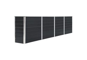 Verhoogde Plantenbak 320cm Antraciet Staal - 34% Korting!