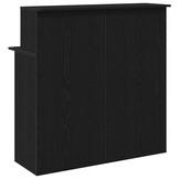 vidaXL Receptiebalie 100x50x103,5 cm bewerkt hout zwart