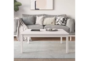 vidaXL Salontafel Grenenhout Wit 100x100x40 cm - 41% Korting