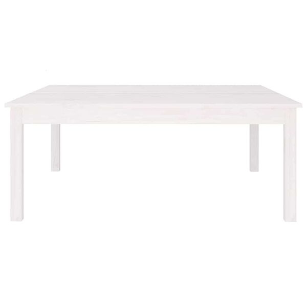 vidaXL Salontafel 100x100x40 cm massief grenenhout wit