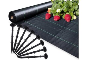 Anti-worteldoek 1.1x50m met 50 grondpennen - 32% Korting