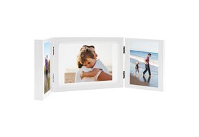 Drieluik Fotolijst Wit 28x18cm + 2x(13x18cm) - 37% Korting