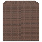 vidaXL Tuinbox 100x97,5x104 cm polyetheen rattan bruin