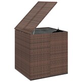 vidaXL Tuinbox 100x97,5x104 cm polyetheen rattan bruin