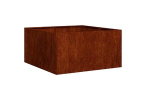 Plantenbak Weervast Staal Roestig 80x80x40 cm - 54% Korting