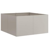 vidaXL Plantenbak roestig 80x80x40 cm weervast staal