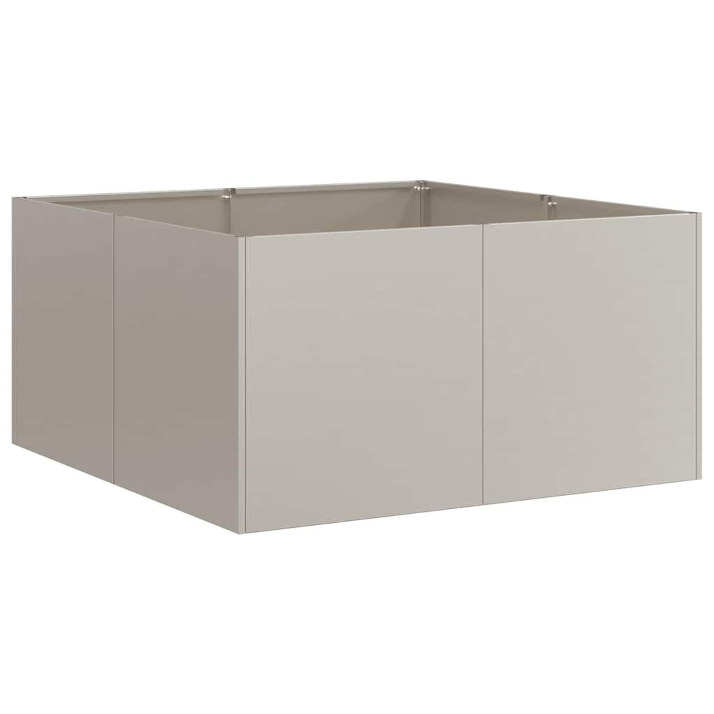 vidaXL Plantenbak roestig 80x80x40 cm weervast staal