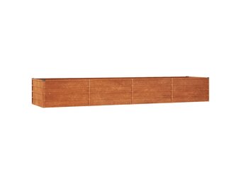 vidaXL Plantenbak verhoogd 320x80x45 cm cortenstaal roestig