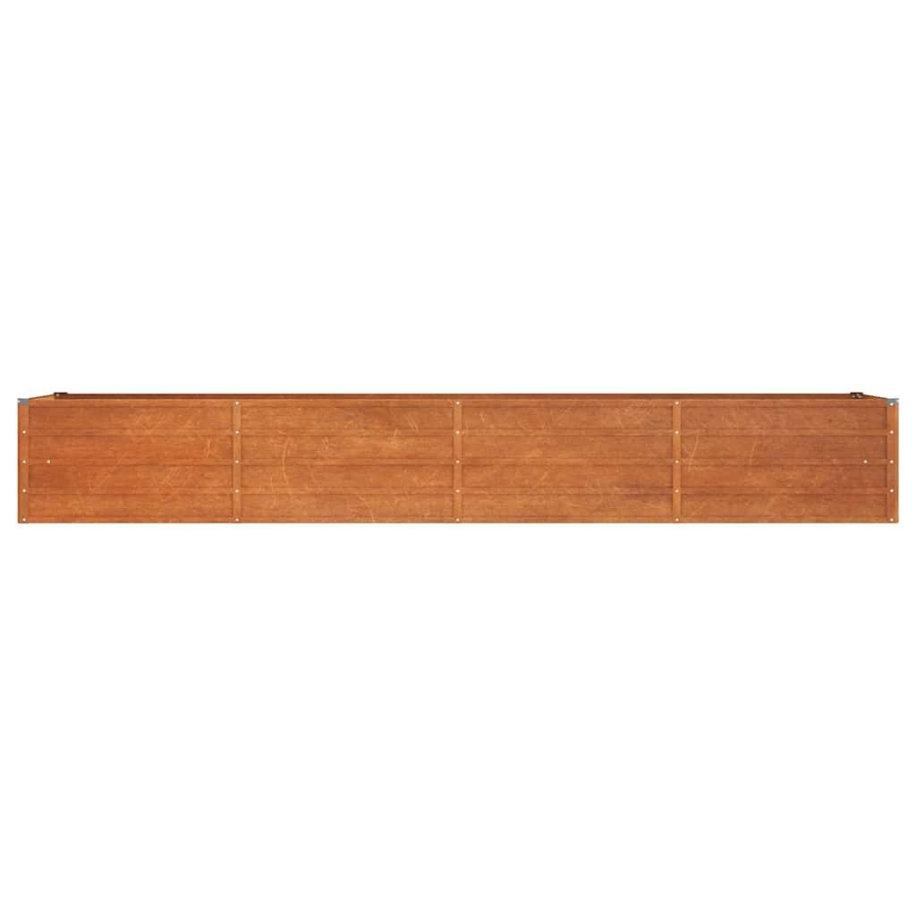 vidaXL Plantenbak verhoogd 320x80x45 cm cortenstaal roestig