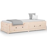 vidaXL Slaapbank zonder matras 80x200 cm massief grenenhout