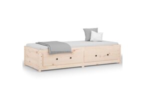 Slaapbank Grenenhout 80x200cm Licht Bruin - 37% Korting