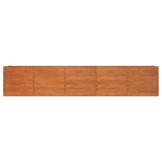 vidaXL Plantenbak verhoogd 400x80x77 cm cortenstaal roestig