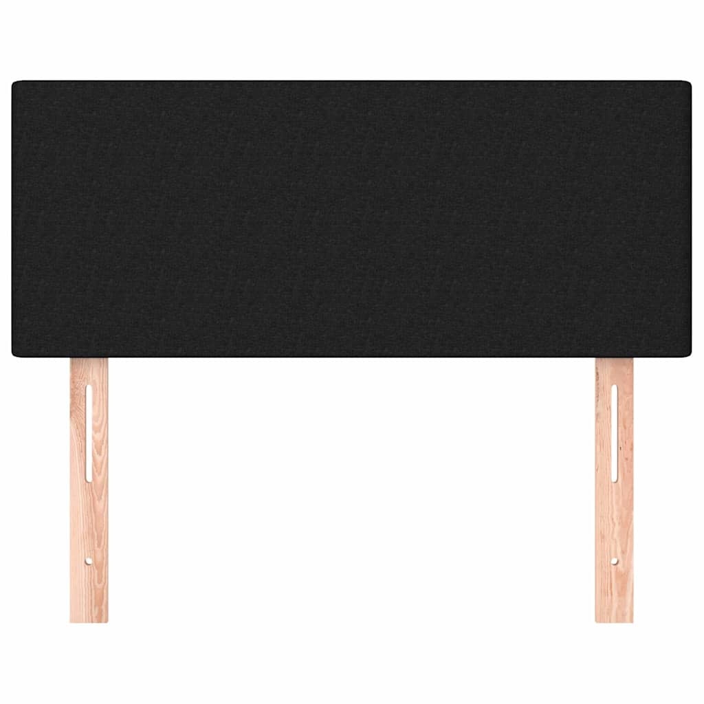 Hoofdbord stof zwart 80x5x78/88 cm - 33% korting