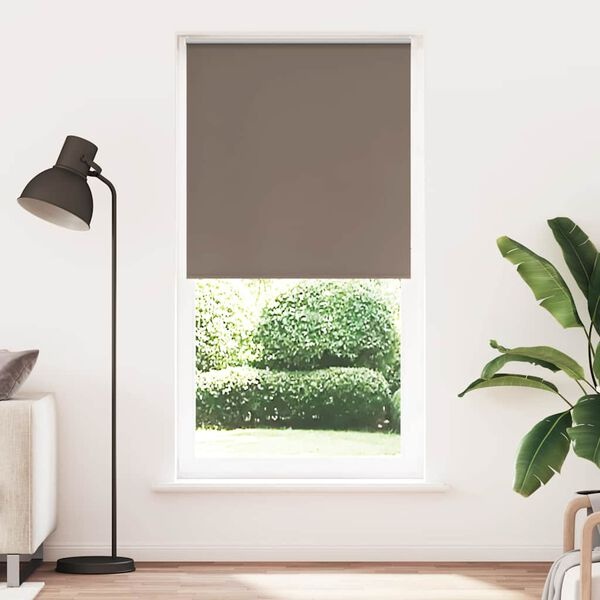 vidaXL Rolgordijn verduisterend koffie 110x230 cm stofbreedte 105,7 cm