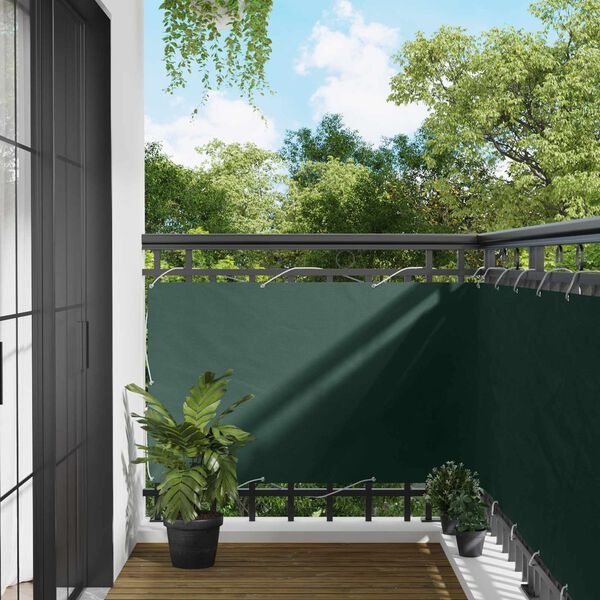 vidaXL Balkon Scherm 90 x 200 cm PU gecoat oxford alu Rechthoekig