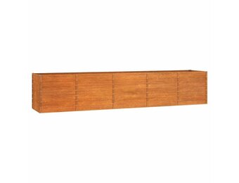 vidaXL Plantenbak verhoogd 400x80x77 cm cortenstaal roestig