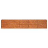 vidaXL Plantenbak verhoogd 400x80x77 cm cortenstaal roestig