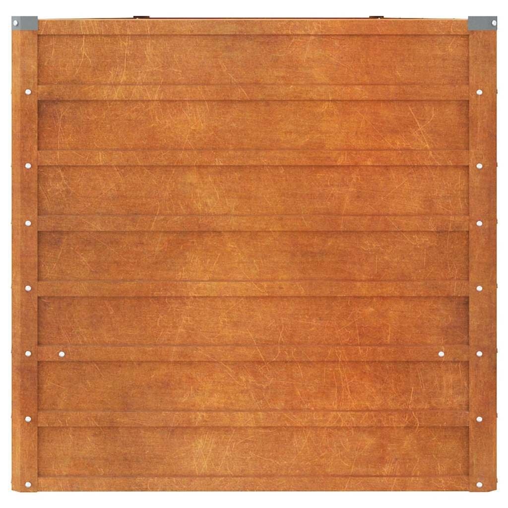 vidaXL Plantenbak verhoogd 400x80x77 cm cortenstaal roestig