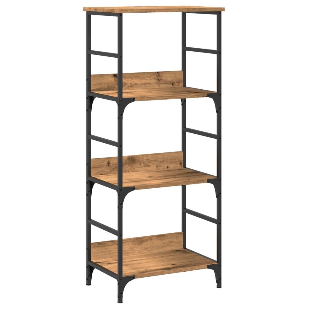 vidaXL Boekenkast 50x33x117,5 cm bewerkt hout artisanaal eikenkleur