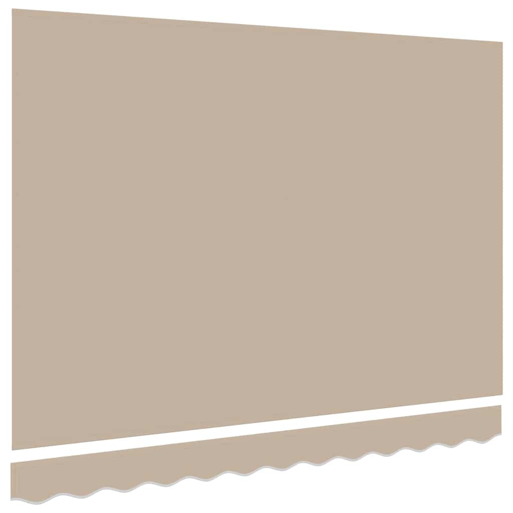 vidaXL Vervangingsdoek voor zonnescherm Beige 300 x 250 cm Canvas