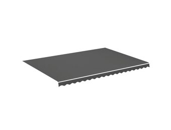 vidaXL Vervangingsdoek voor luifel 5x3,5 m antracietkleurig