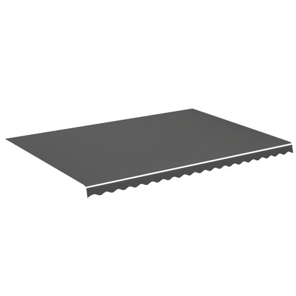 vidaXL Vervangingsdoek voor luifel 5x3,5 m antracietkleurig