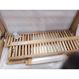 vidaXL Spiegelkast 80x17x34 cm massief walnotenhout