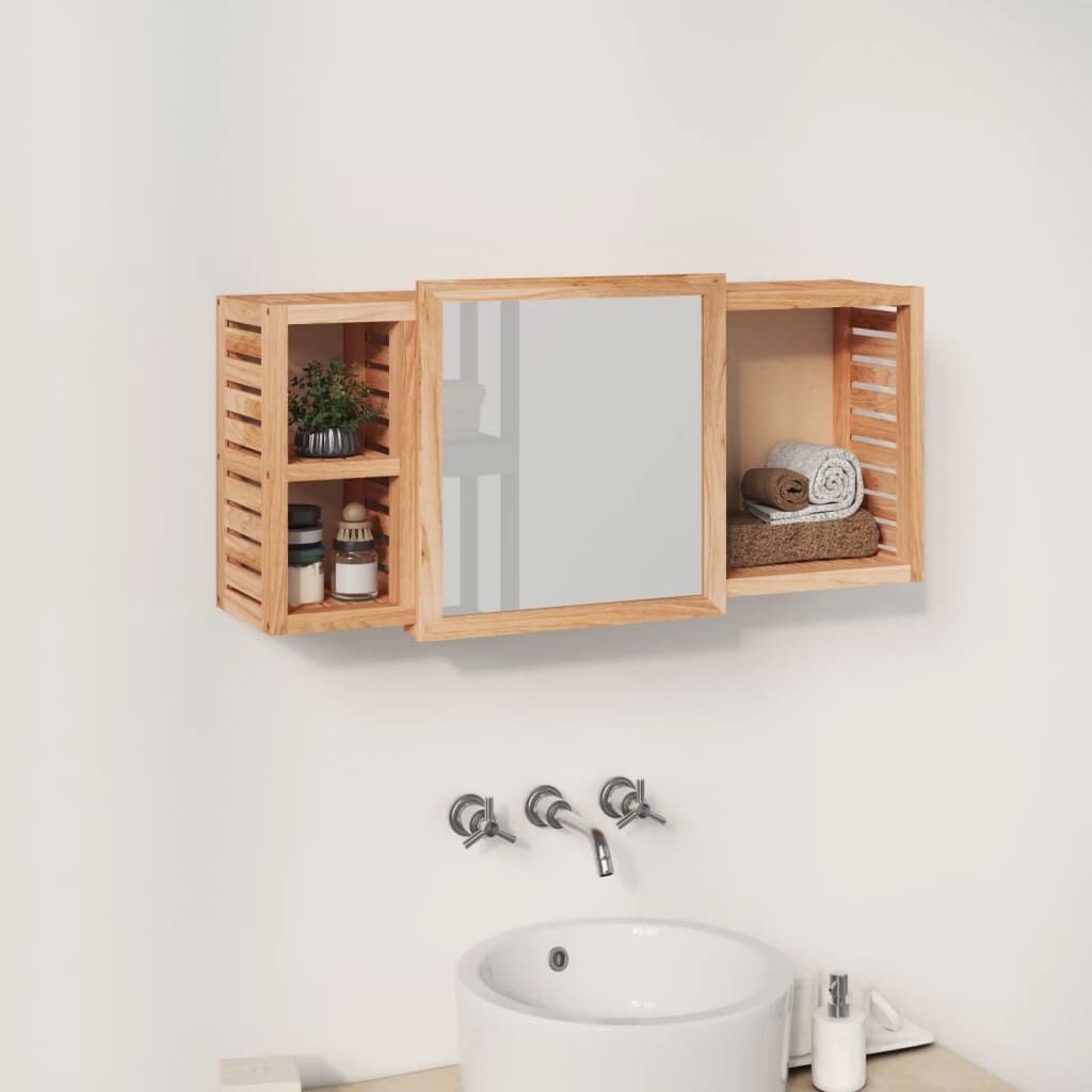 vidaXL Spiegelkast Walnotenhout 80x17x34 cm - 69% Korting