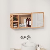 vidaXL Spiegelkast Walnotenhout 80x17x34 cm - 69% Korting