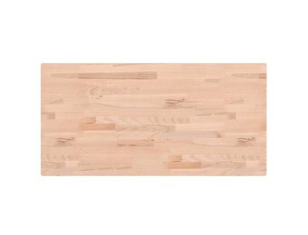 vidaXL Tafelblad rechthoekig 80x40x1,5 cm massief beukenhout