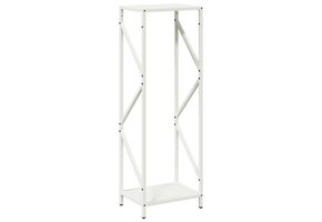 Brandhoutrek Staal Wit 34x25x100cm - 40% Korting!