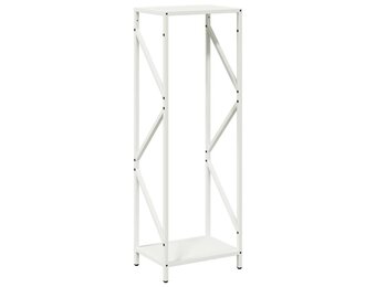 vidaXL Brandhoutrek 34x25x100 cm koudgewalst staal wit