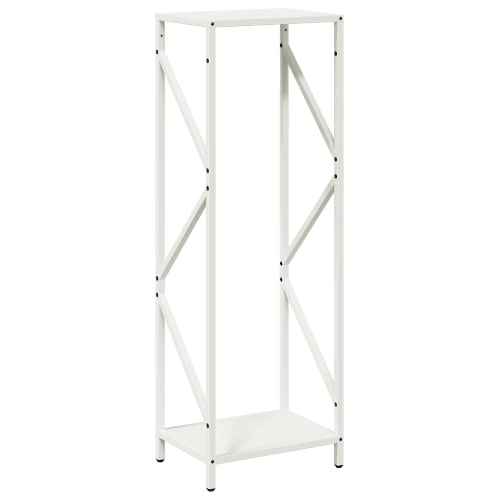 vidaXL Brandhoutrek 34x25x100 cm koudgewalst staal wit