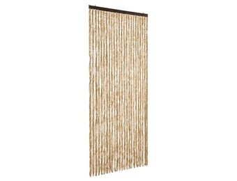 vidaXL Vliegengordijn 100x230 cm chenille beige