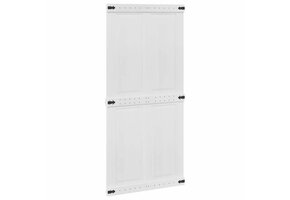 vidaXL Schuifdeur Massief Grenenhout Wit - 35% Korting
